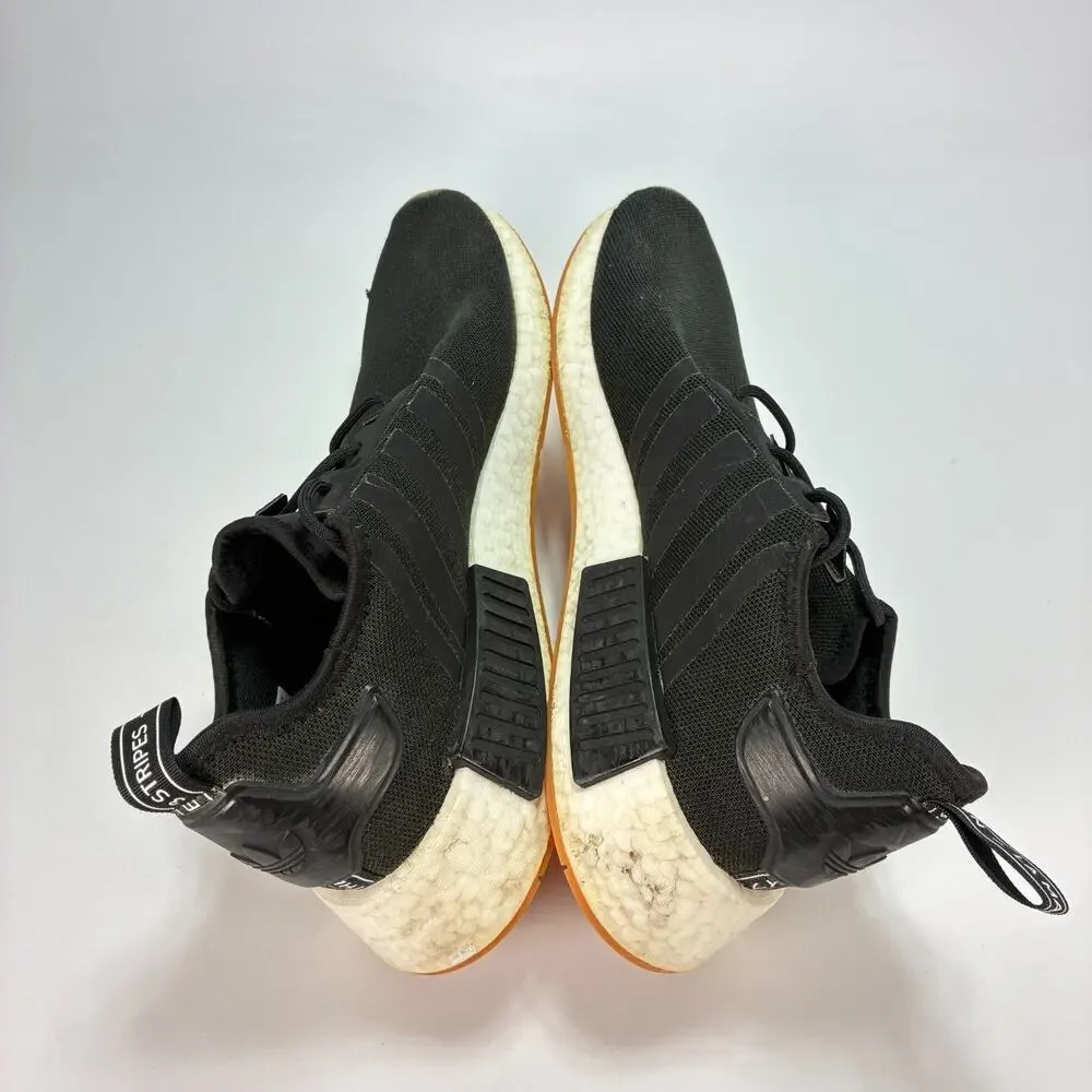 Adidas NMD_R1 Black Gum Casual Lifestyle Sneakers Shoes GZ9257 Men's Size 12